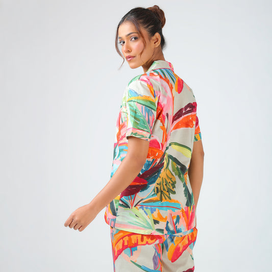 Jungle Leaf Pajama Set