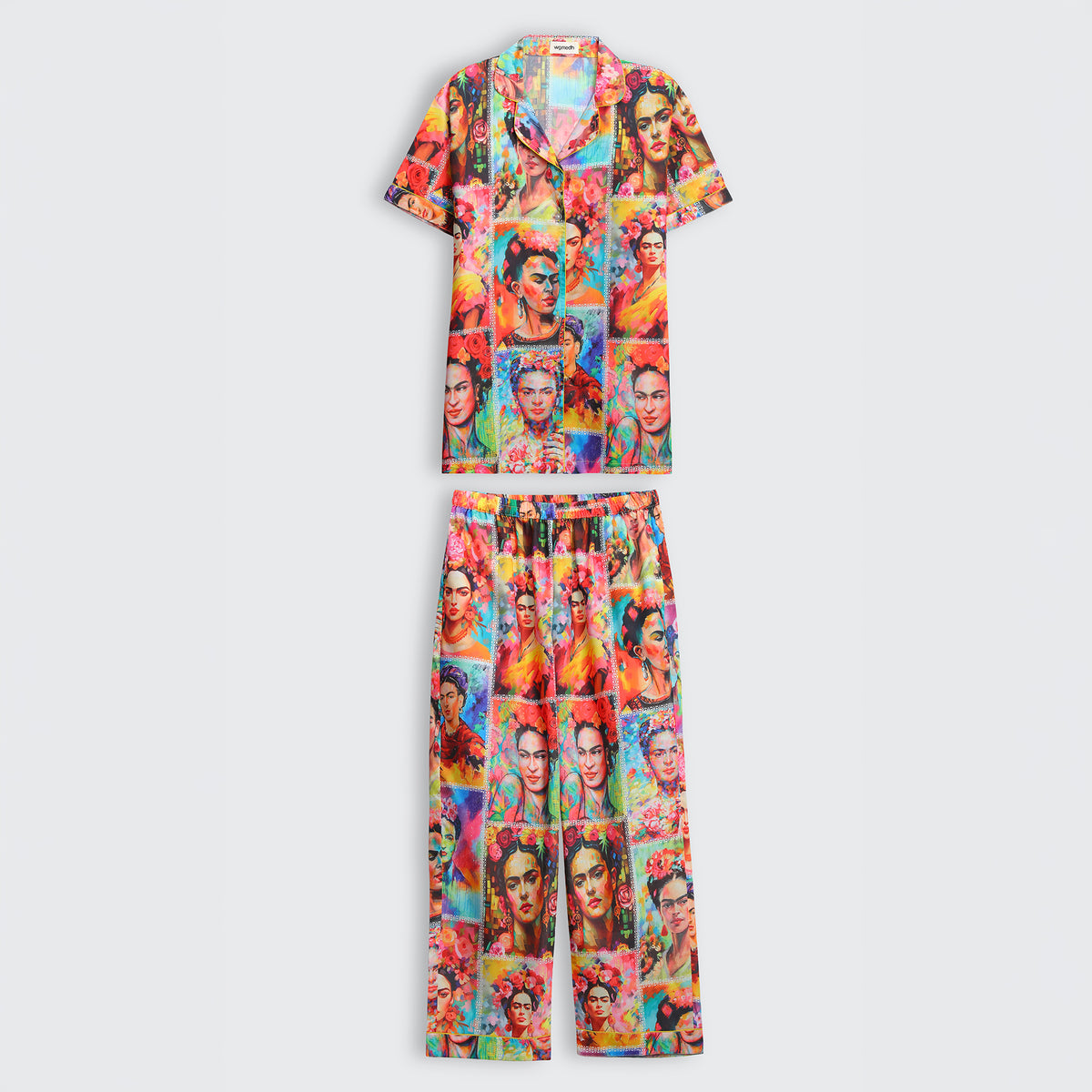 Vibrant Portrait Pop Art Pajama Set