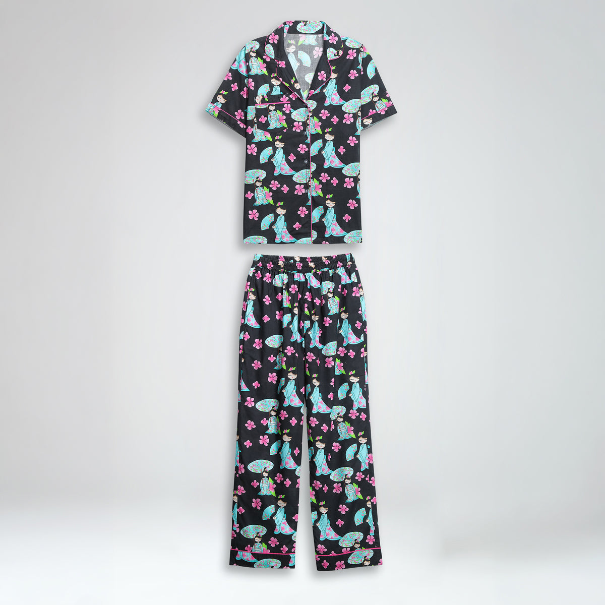 Midnight Bloom Pajama Set