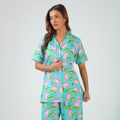 Lotus Pond Pajama Set
