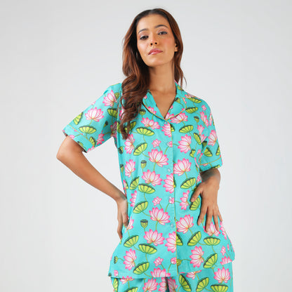 Lotus Pond Pajama Set