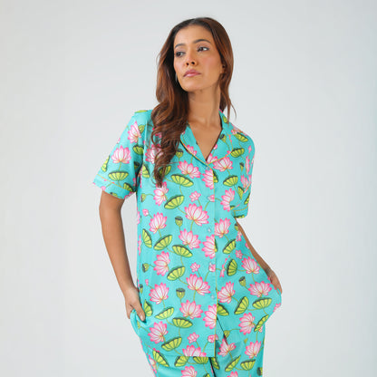 Lotus Pond Pajama Set