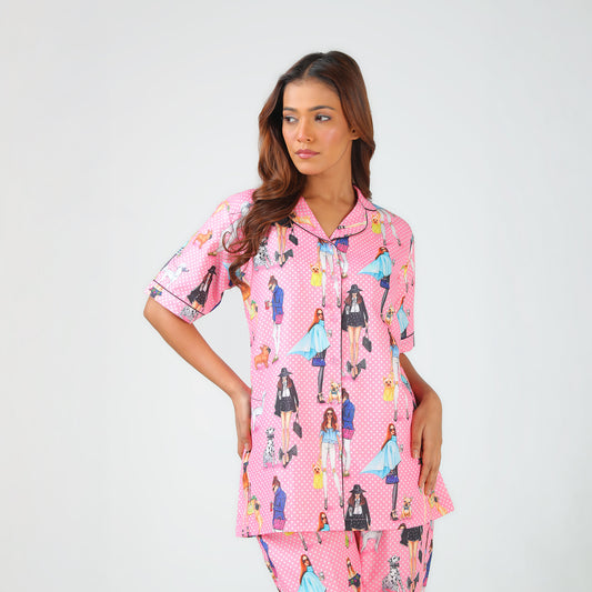 City Girl Pajama Set