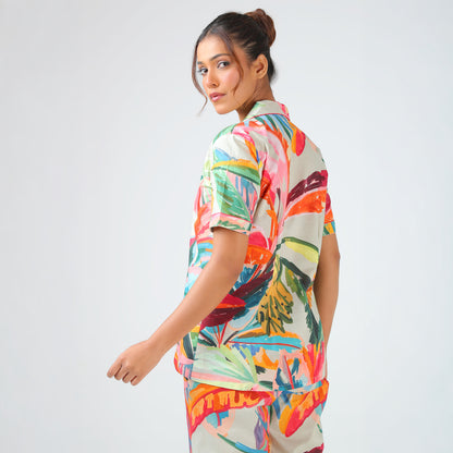 Jungle Leaf Pajama Set