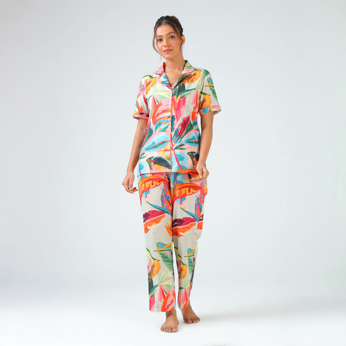 Jungle Leaf Pajama Set