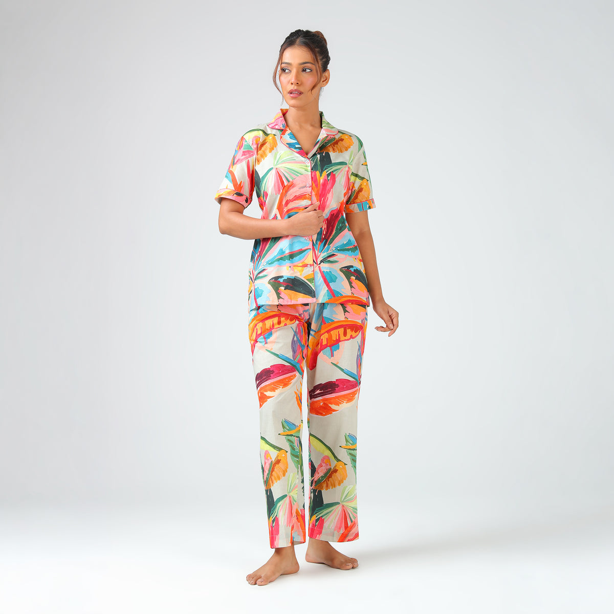 Jungle Leaf Pajama Set