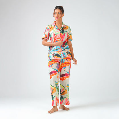 Jungle Leaf Pajama Set