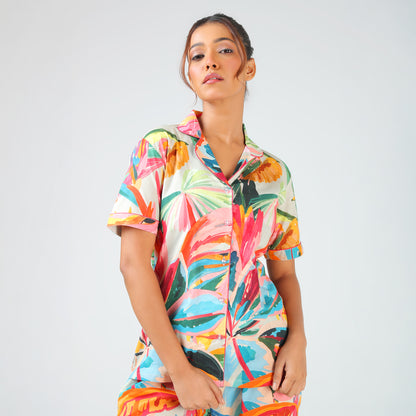 Jungle Leaf Pajama Set