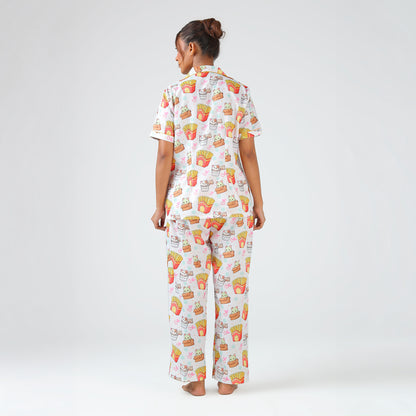 Snack Time Kitty Pajama Set