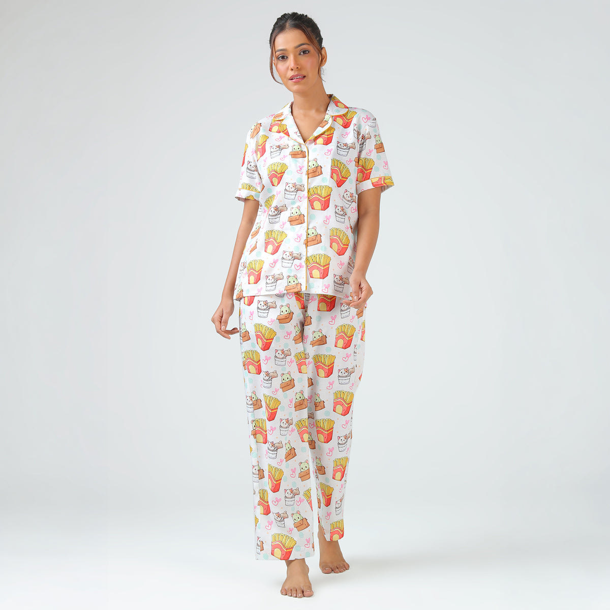 Snack Time Kitty Pajama Set