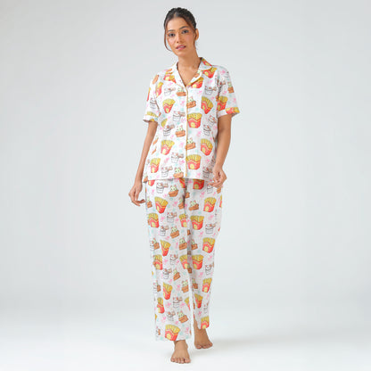 Snack Time Kitty Pajama Set