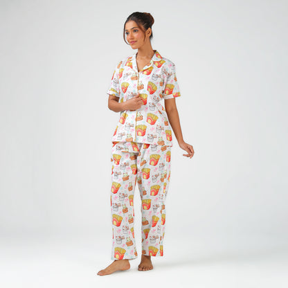 Snack Time Kitty Pajama Set
