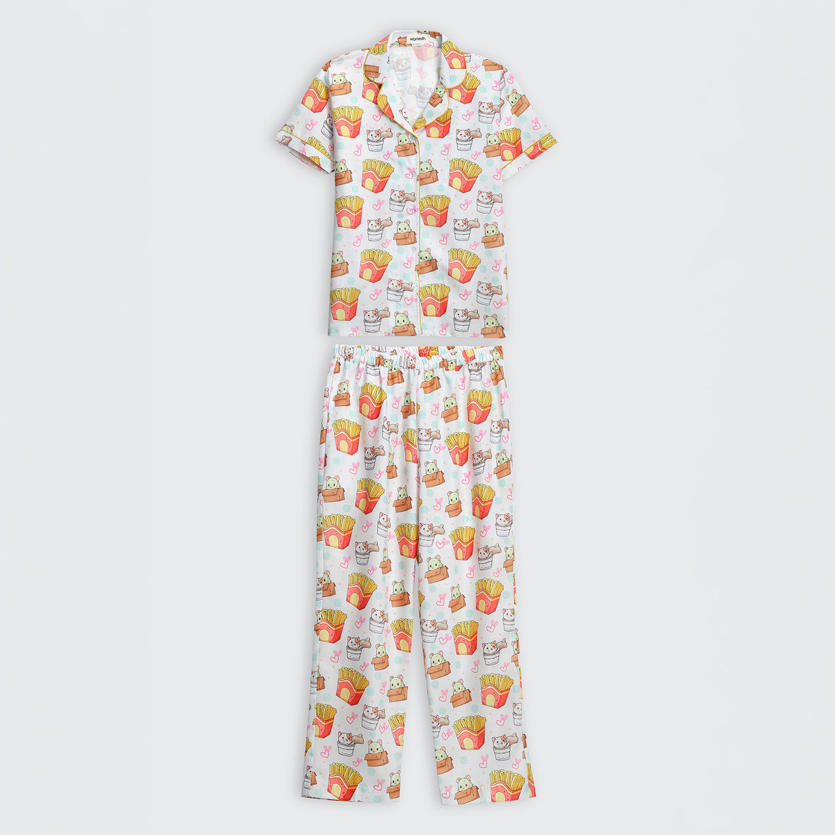 Snack Time Kitty Pajama Set