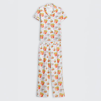 Snack Time Kitty Pajama Set