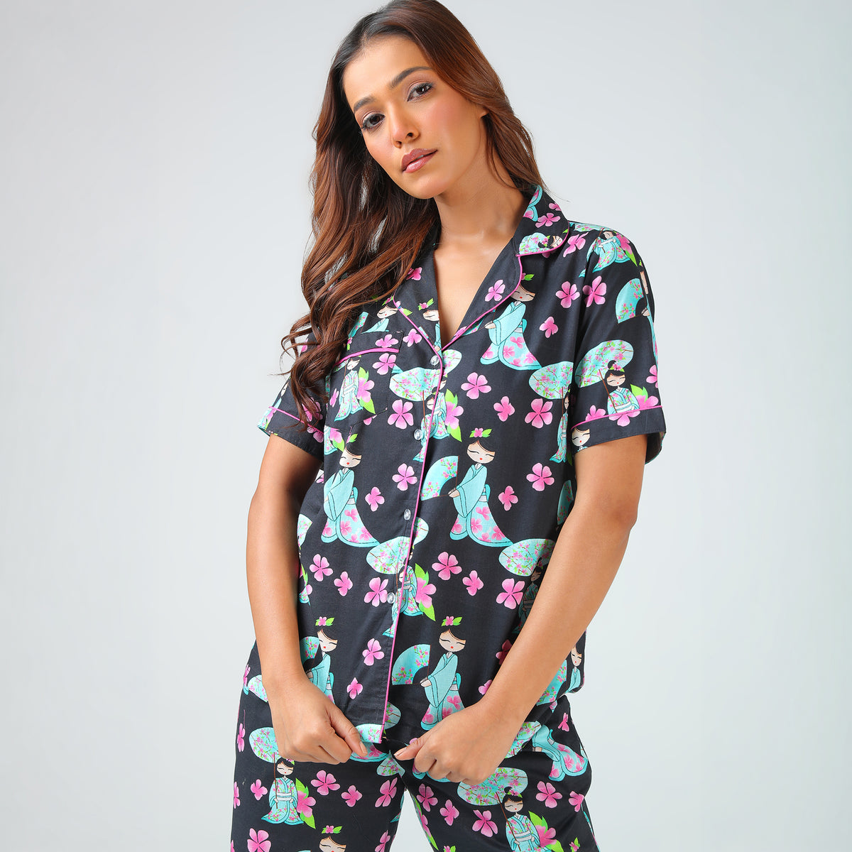 Midnight Bloom Pajama Set