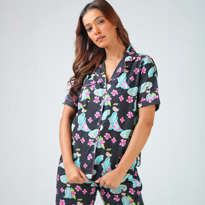 Midnight Bloom Pajama Set