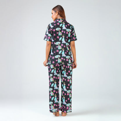 Midnight Bloom Pajama Set