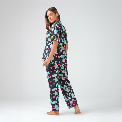 Midnight Bloom Pajama Set