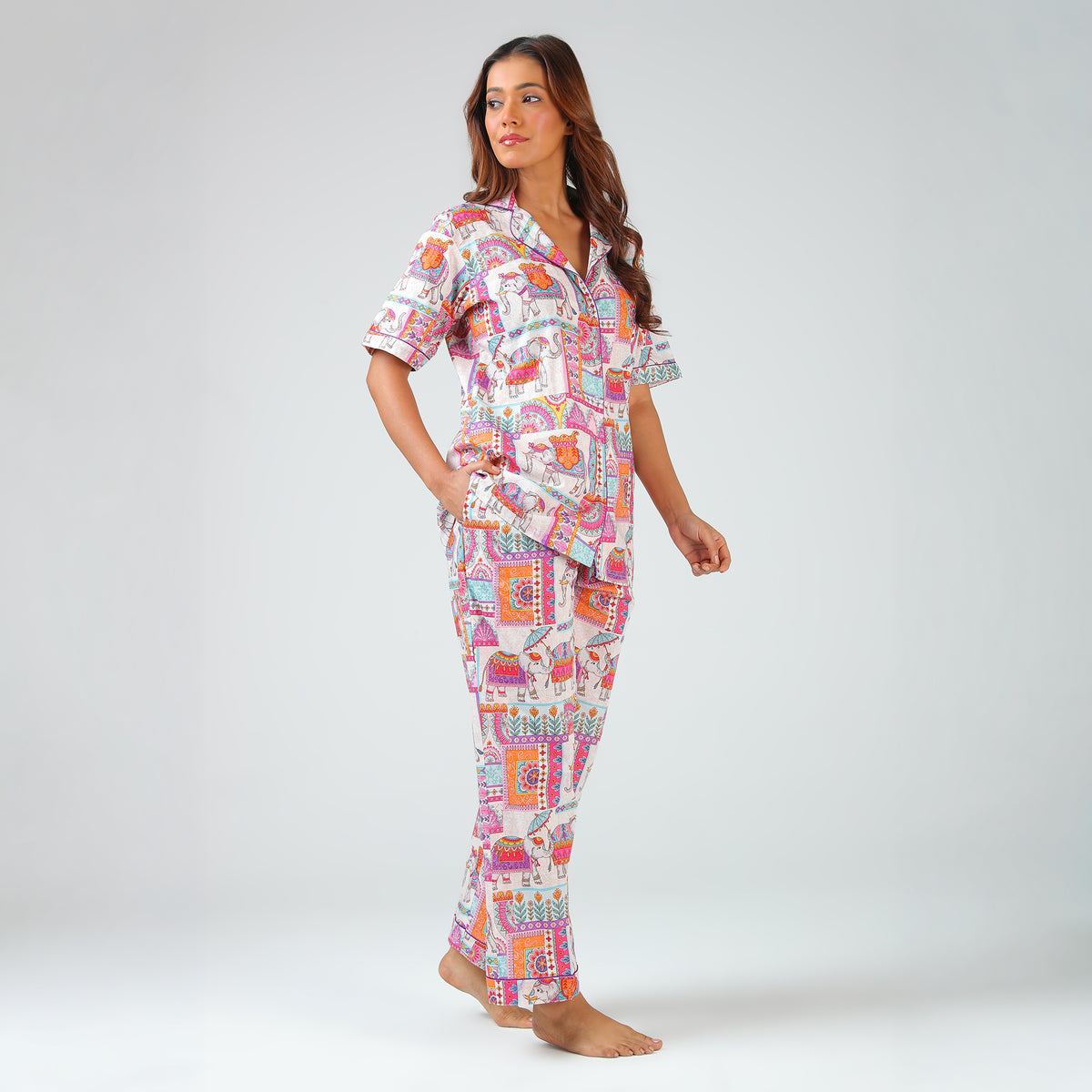 Royal Elephant Heritage Pajama Set