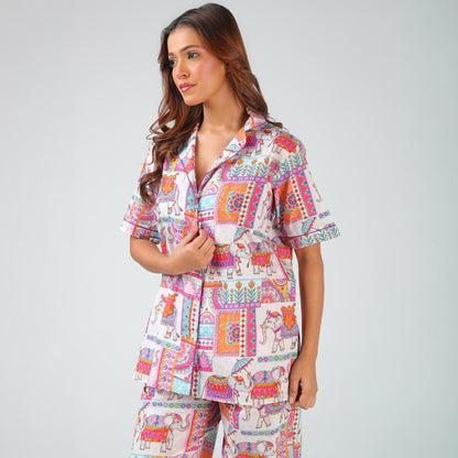 Royal Elephant Heritage Pajama Set