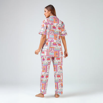 Royal Elephant Heritage Pajama Set