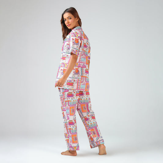 Royal Elephant Heritage Pajama Set